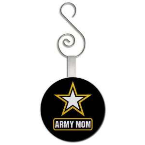  Salute to US Military ARMY MOM on a 2.25 inch Glass Mirror 