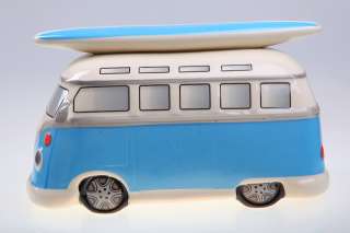   BULLI Samba T1 Spardose Money Box Bus Camper Van Nr.5 uni blau Keramik
