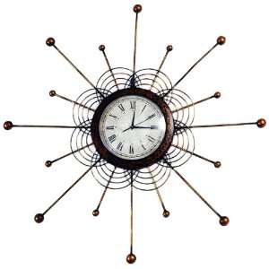  Metal Ray 39” Wide Wall Clock: Home & Kitchen