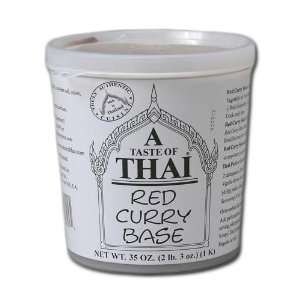 Taste of Thai Curry Paste, Red, 2 Pound 3 Ounce Tub  