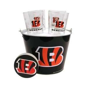 Cincinnati Bengals Pint and Beer Bucket Set  NFL Beer Bucket and Pint 