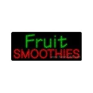 Fruit Smoothies LED Sign 11 x 27