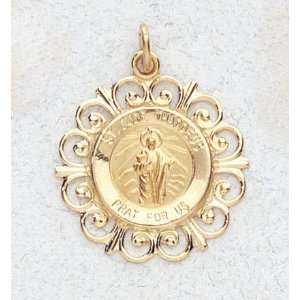  14 Kt Gold Religious Medals   St. Jude   In a Premium 