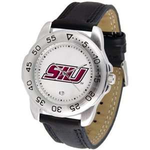   Illinois Salukis Mens Game Day Sport Leather Watch