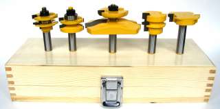 pc Ogee Raised Panel w/ Back Cutter & Ogee R&S Router Bit Set  