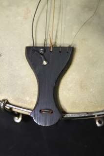 Unique Antique 19thC 5 String Banjo w/ Huge 14 1/4in Head *NR*  