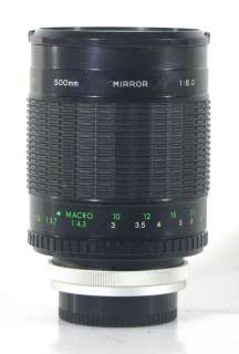 500MM F8.0 MIRROR LENS FOR CANON FD  