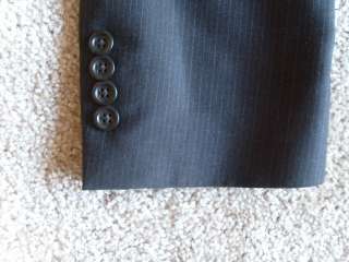   40 Long PRONTO UOMO Charcoal Pinstripe Wool SUIT Pants 36 x 30  