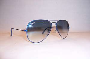 NEW RAY BAN AVIATOR Sunglasses 3025 088/3F BLUE 58MM AUTHENTIC  