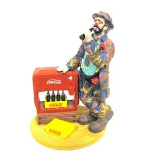 Coca Cola LE Emmett Kelly At The Red Cooler Figurine  