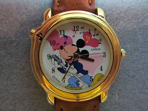 Mickey Mouse Elvis Love Me Tender Musical Lorus Watch V522 X001 