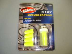 AOSafety 97080 Blasts Disposable Ear Plugs NRR 33dB  