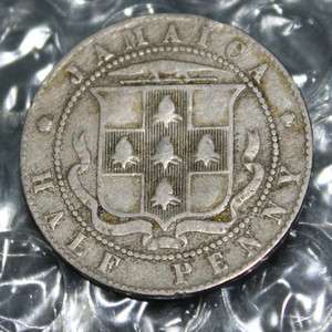 BA018 Jamaica British Administration 1/2 Half Penny 1906  