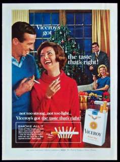 Vintage 1963 Viceroy Filter Tip Cigarettes Magazine Ad  