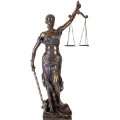  Edle Justitia Figur bronziert Skulptur römische Götter 