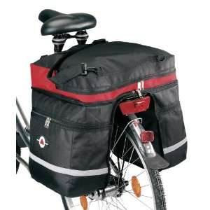 amaro 7010 Fahrrad Gepäcktasche, schwarz/rot, ca. 42,0 x 45,0 x 38,0 