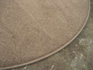   Teppich günstig rund braun schlamm ca. 140 cm robuster Kettelteppich