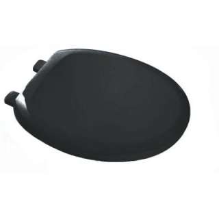 American StandardEverclean Elongated Closed Front Toilet Seat in Black