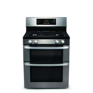 LG Electronics 30 In. Self Cleaning Freestanding Double Oven Gas Range 