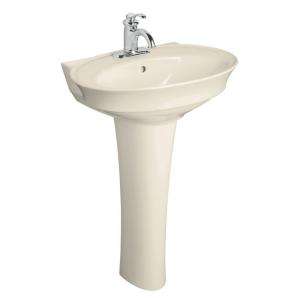   Pedestal Bathroom Sink Combo in Almond K 2283 4 47 