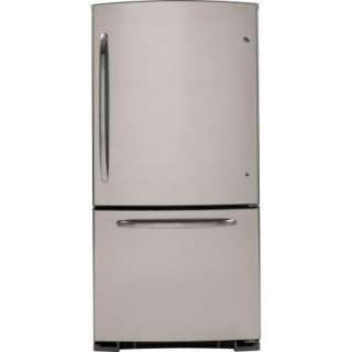 GE 20.3 Cu. Ft. 30 In. Wide Bottom Freezer Refrigerator in CleanSteel 