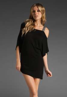 ELLA MOSS Sunburst One Sleeve Dress in Black at Revolve Clothing 