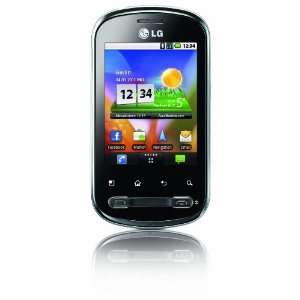 LG P350 Optimus Me Smartphone (7,11 cm (2,8 Zoll) Display, Touchscreen 