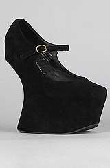 Jeffrey Campbell The Night Walk Shoe in Black Suede, Shoes for Women