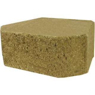   in. x 16 in. Retaining Wall Block   Tan 16202625 at The Home Depot
