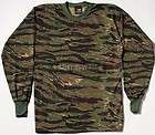 Tiger Stripe Camouflage Tactical Long Sleeve Military T Shirt