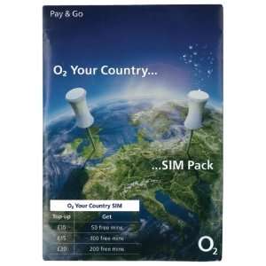 UK United Kingdom International Sim Card SIM Karte on the o2 Network 