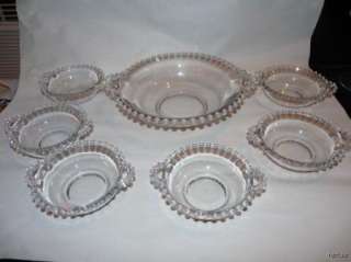   Vintage Imperial Glass Candlewick Berry Bowl Set $125 Value  