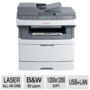Lexmark X264dn Multifunction Mono Laser Printer   1200 x 1200 dpi, 30 