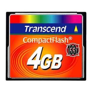 Transcend TS4GCF133 Compact Flash   4GB 