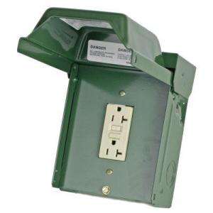 GE 20 Amp Backyard Outlet with GFI Receptacle U010010GRP at The Home 
