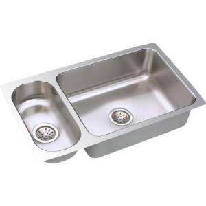   32.25x18.25x7.75 Double Bowl Kitchen Sink ELUH3219 
