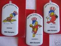 LOT OF SAM THE OLYMPIC EAGLE 1984 BADGES HANDBALL MORE+  