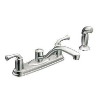 Banbury 2 Handle Side Sprayer Kitchen Faucet in Chrome DISCONTINUED