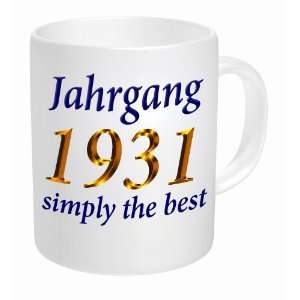 Kaffeetasse, Tasse Geburtstag: Jahrgang 1931 simply the best 