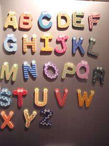 Wooden Alphabet Letters A Z Children Wall Door Name tatiri christening 