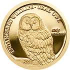 Mongolia 2011 500 togrog Ural Owl Proof Gold Coin