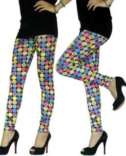 Letters pattern polka dot tight leggings pants P05 34  