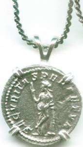 Silver Roman Denarius (Coin) Teenage Emperor Gordian + Goddess 