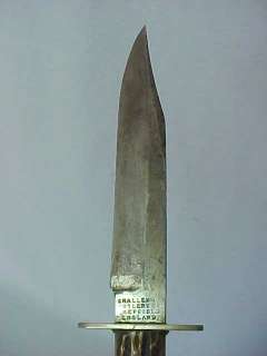 Sheffield BOWIE KNIFE Challenge Cutlery Co w Sheath Antique Vintage 