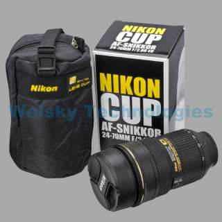 Nikon Thermos Travel Lens Coffee Cup Mug 11 24 70mm Lens Model + Bag 