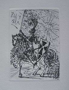 Salvador Dali EL CID Etching Signed in the Plate   In Mint Condition 