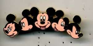 DISNEY AUCTIONS MICKEY MOUSE CHARACTER FACES PROFILE PIN LE 500  
