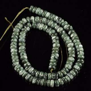1008 6x4mm Seraphinite rondelle oose beads 16  