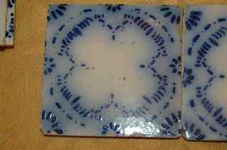 Antique Delft Style 1 Tile Hand Made in France 1800s  