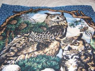   long Made by Springs Industries Inc. ~ Titled Who Gives a Hoot   #5930